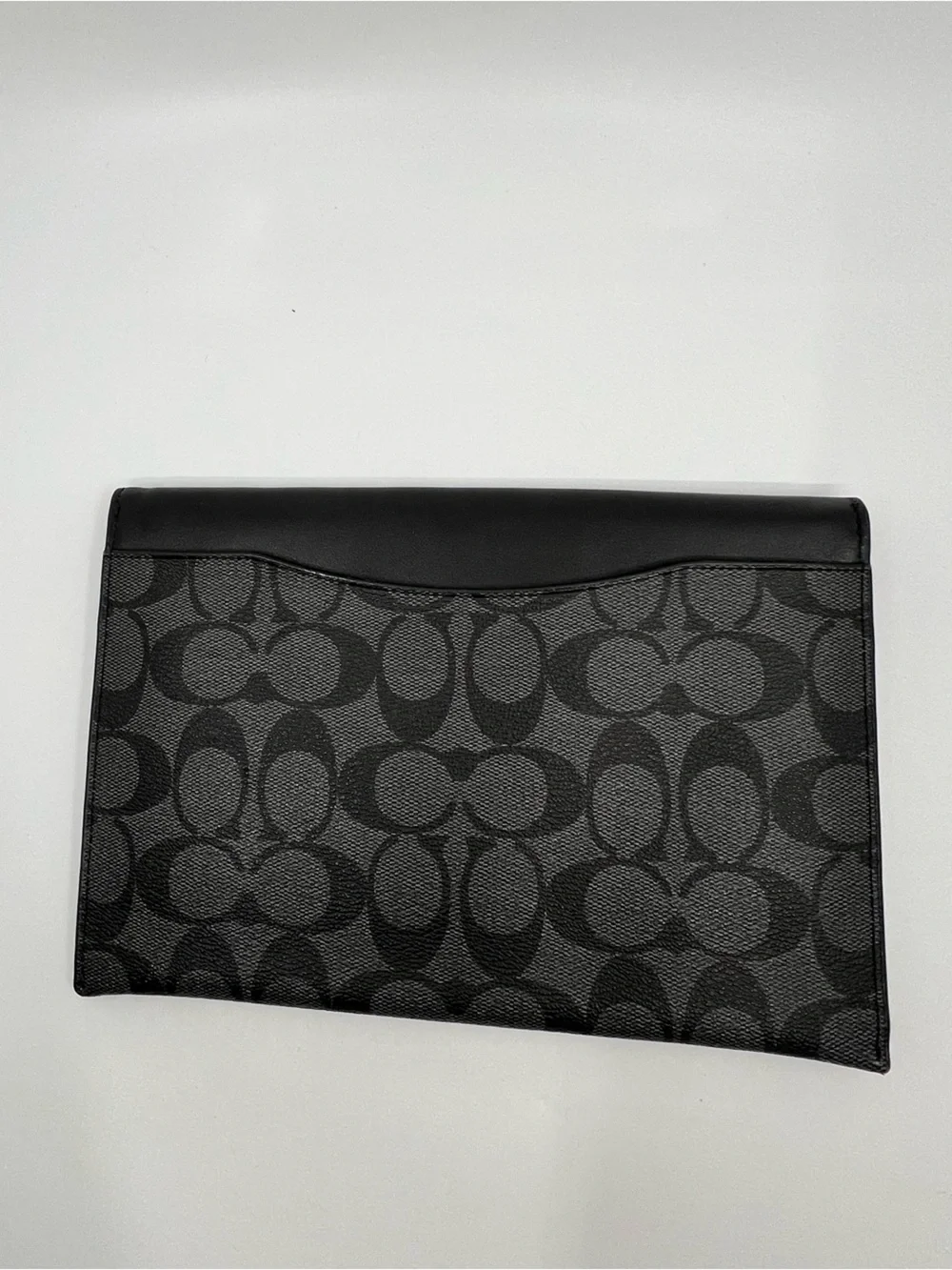 Coach Mini Tablet Sleeve In Signature Canvas Style # C2024 Gunmetal/Charcoal